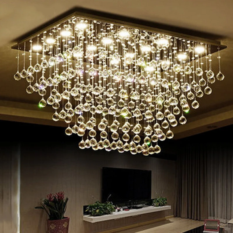 Modern Crystal Chandelier Light Ceiling Lamp Lighting Home Room Decor K9 Clear 