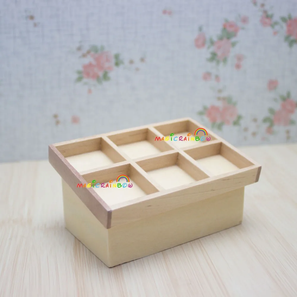 

Dollhouse Miniatures 1:12 Furniture Handmade Display Wood Shelf Case Vegetable Fruit Shop Doll House Wooden Toys