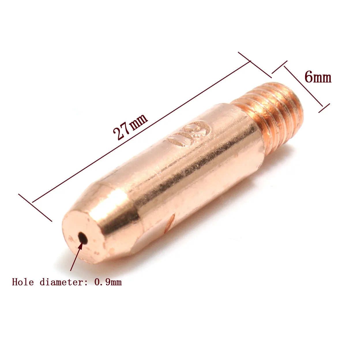Мм 50 шт. мм 0,8 мм x 6 медь контактный совет для MB24 MIG MAG сварочный аппарат факел