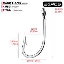 20 штук Марка морской ловля тунца крюк Океаническая лодка меч крюк 6/0#-12/0# атмосферным воздействиям, антикоррозионная Нержавеющая сталь рыболовный крючок с заусенцем