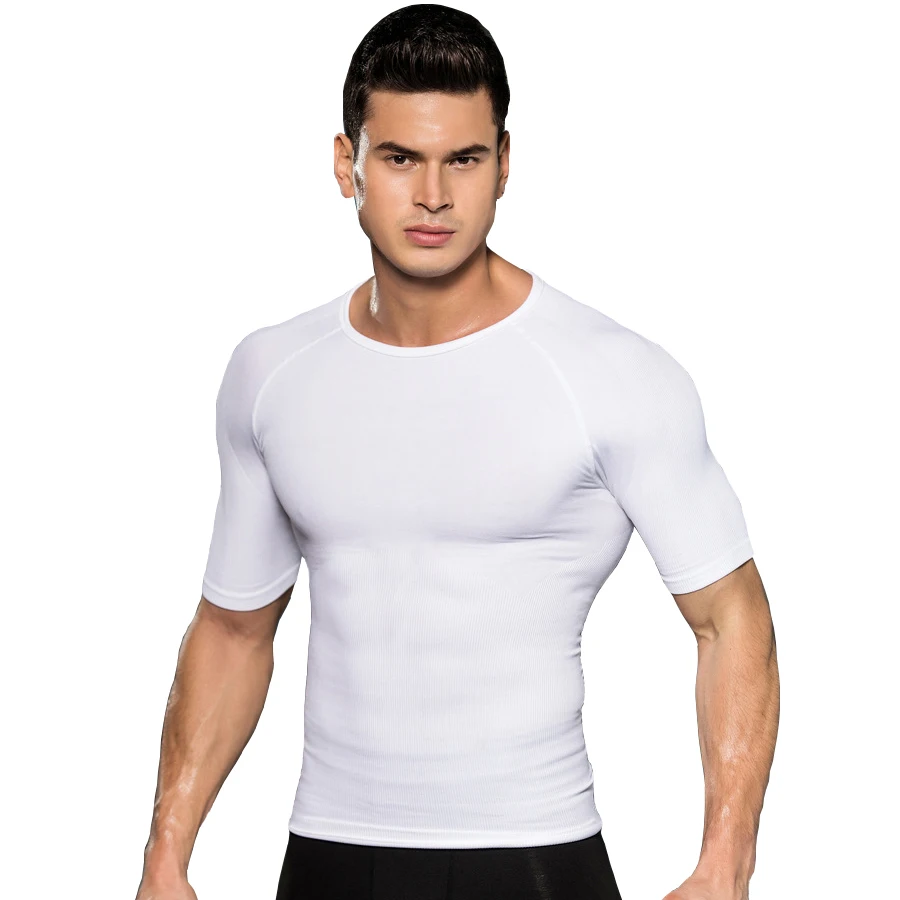 Men Body Slim Tummy Shapewear Body Shaper Underwear TShirt Top Posture Corrector