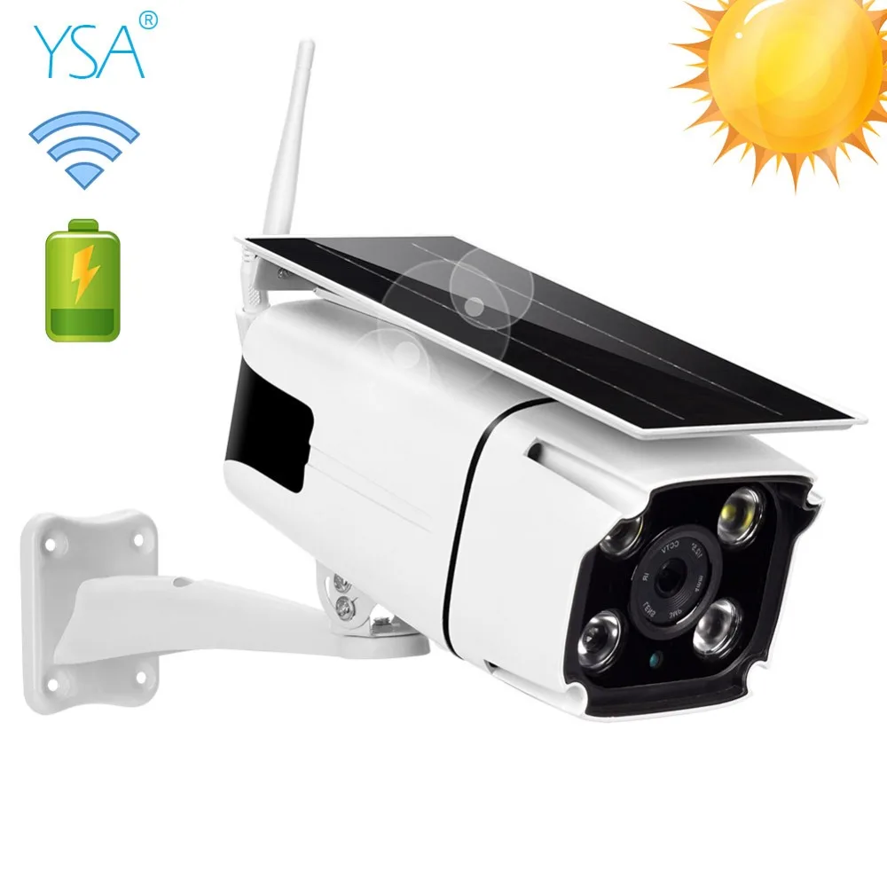 Ip камера на солнечной батарейке 2 МП 1080P водонепроницаемая беспроводная Wi Fi с