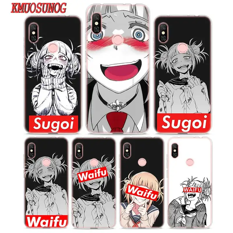 

Silicone Soft Phone Case Sugoi Senpai Anime Waifu Printing for Xiaomi Redmi S2 Note 4 4X 5 5A 6 6A 7 Pro Plus Case Cover