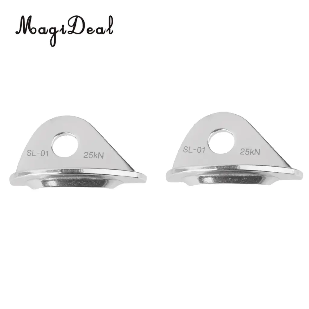 4pcs Stainless Steel Climbing 25KN Anchor Plates Hanger Bolts Set