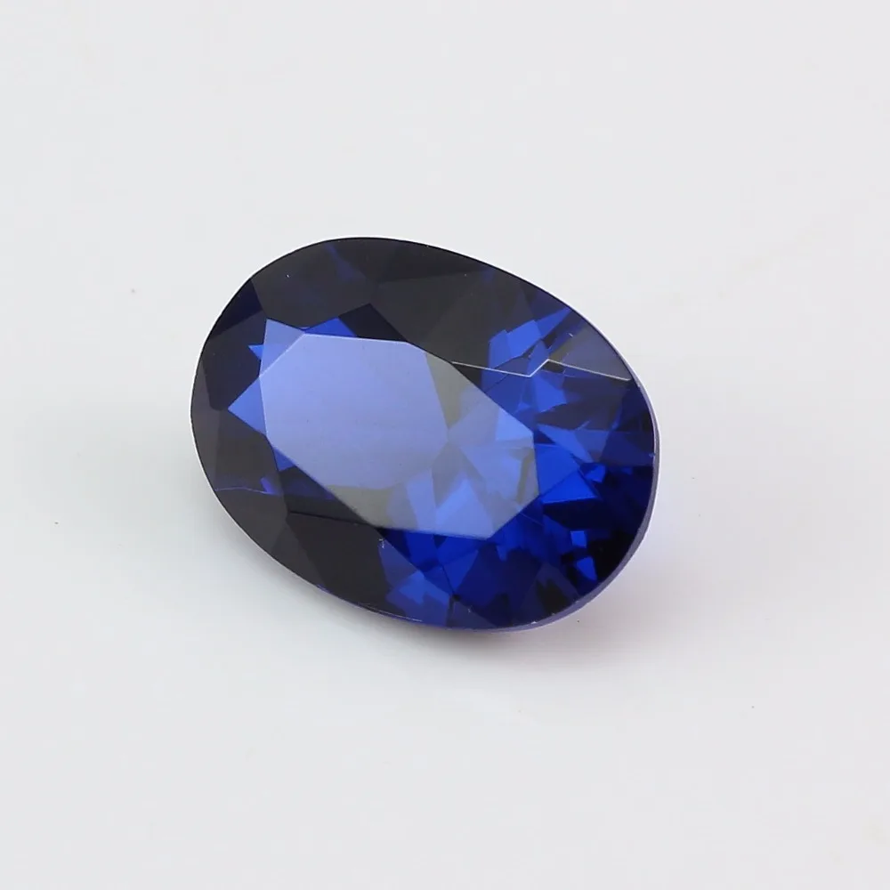 Цвет синий syn корунд диаметр 34 мм овальная форма|oval stone|stone gemblue gem stone |