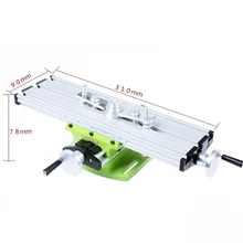 Мини фрезерный станок скамейка дрель тиски приспособление Рабочий стол Регулировка координатный стол для мини токарного станка