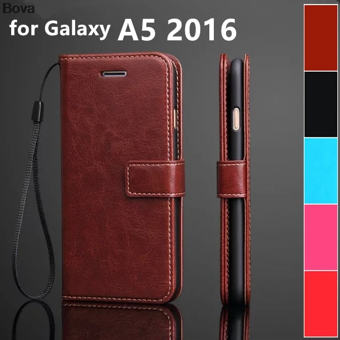 Премиум держатель для карт, чехол для samsung Galaxy A5 A5100 A510F, кожаный чехол для телефона, ультратонкий кошелек, откидная крышка, чехол