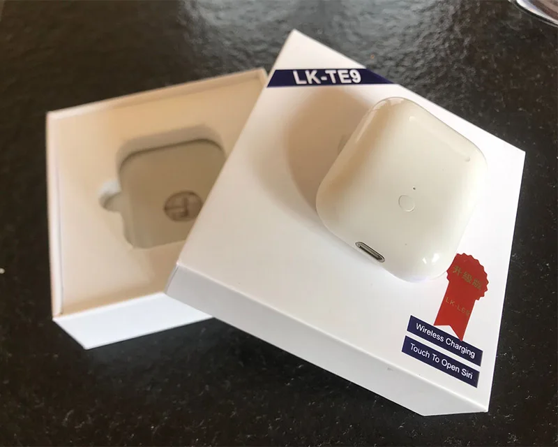 

2019 New LK-Te9 Pro 1:1 wireless earphones Bluetooth 5.0 wireless headset automatic Bluetooth support iphone7 x pop-up function