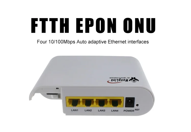 EPON 4 порта onu fe Ethernet интерфейсы FTTH EPON ONU Gepon ONU