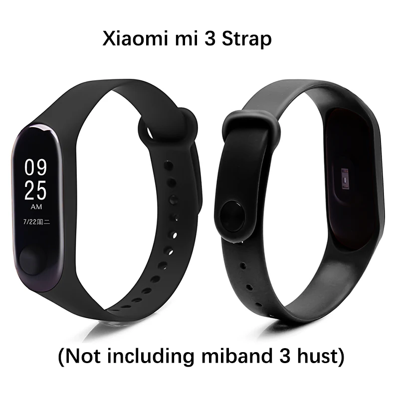 Силиконовый ремешок BOORUI для xiaomi Mi Band 3 сменный браслета mi аксессуары умного