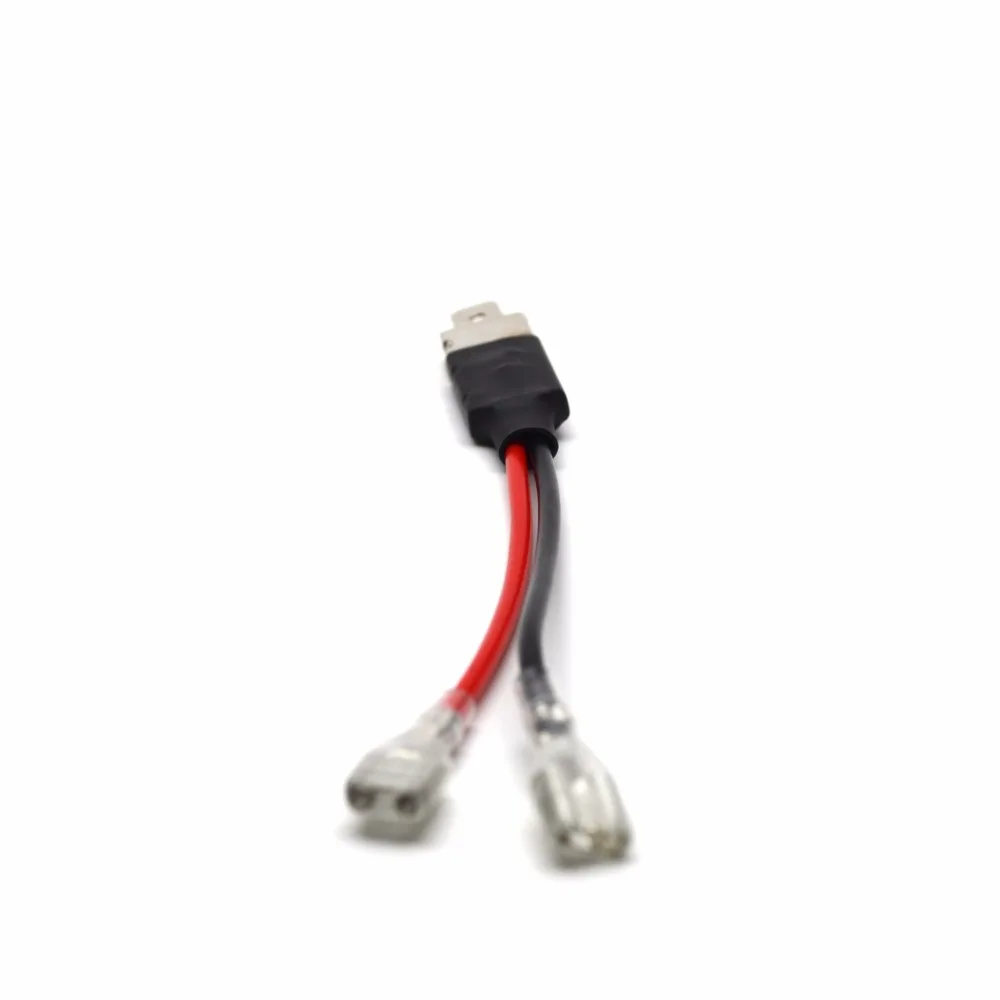 SKYJOYCE 50X Car Headlight Auto H1 HID Relay harness Connector Socket Extension Wire H1 Power Plug Adapter Connector Xenon Bulb (6)