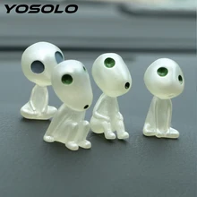 YOSOLO инопланетянин куклы автомобиль орнамент автомобиль-Стайлинг Мини светящийся декор для автомобильной приборной панели игрушки смолы аксессуары для интерьера