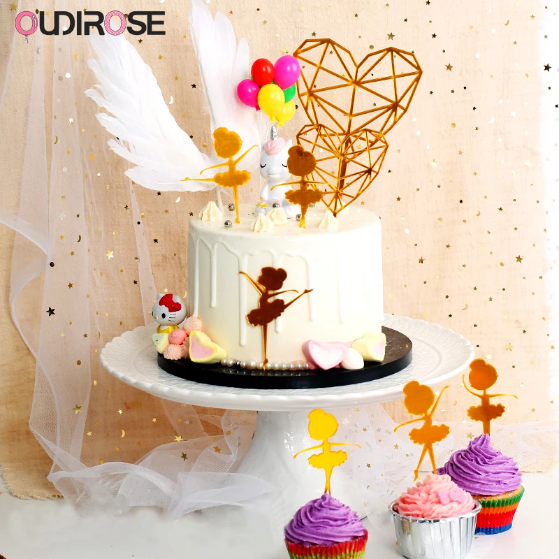 Aliexpress Buy Angel Wings Feather Cake Topper