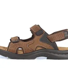 Летний Марка мужские Сандалии Дизайнер Из Натуральной Кожи Мужская Квартиры Коровьей Тапочки Моды Человек Пляж Повседневная Обувь Zapatos