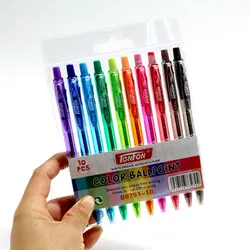 10 шт./лот 10 цветная шариковая ручка цвет простой beat шариковая ручка