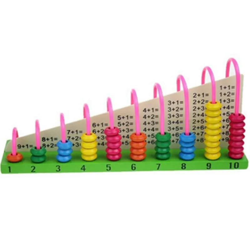 

Montessori Toys for Children Early Educational Learning Wooden Toys Abacus Rainbow Bead Math Teaching Aids