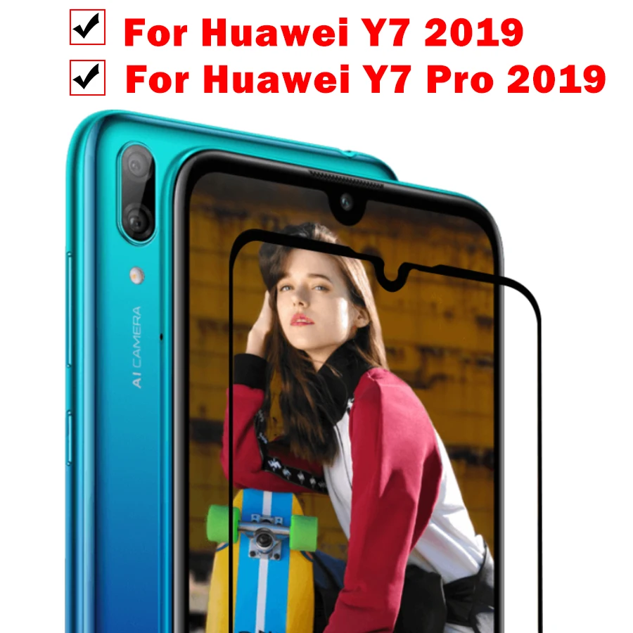 Защитное стекло для huawei y7 защитное стекло hauwei huavei y7 pro y7pro 7y y 7 y Закаленное стекло Защитная пленка для телефона trem