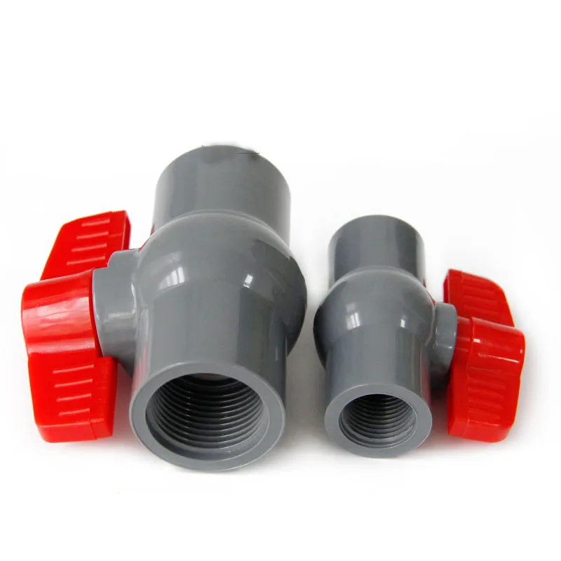 

gogo grey color PVC Ball Valve female thread check valve socket wate pipe fitting 50/ 63/ 75mm