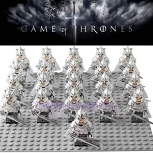 Game of Thrones Kingsguard Legoed Action Figure Corps Medieval Knight Soldiers Infantry Army Building Blocks Children Gift Toys