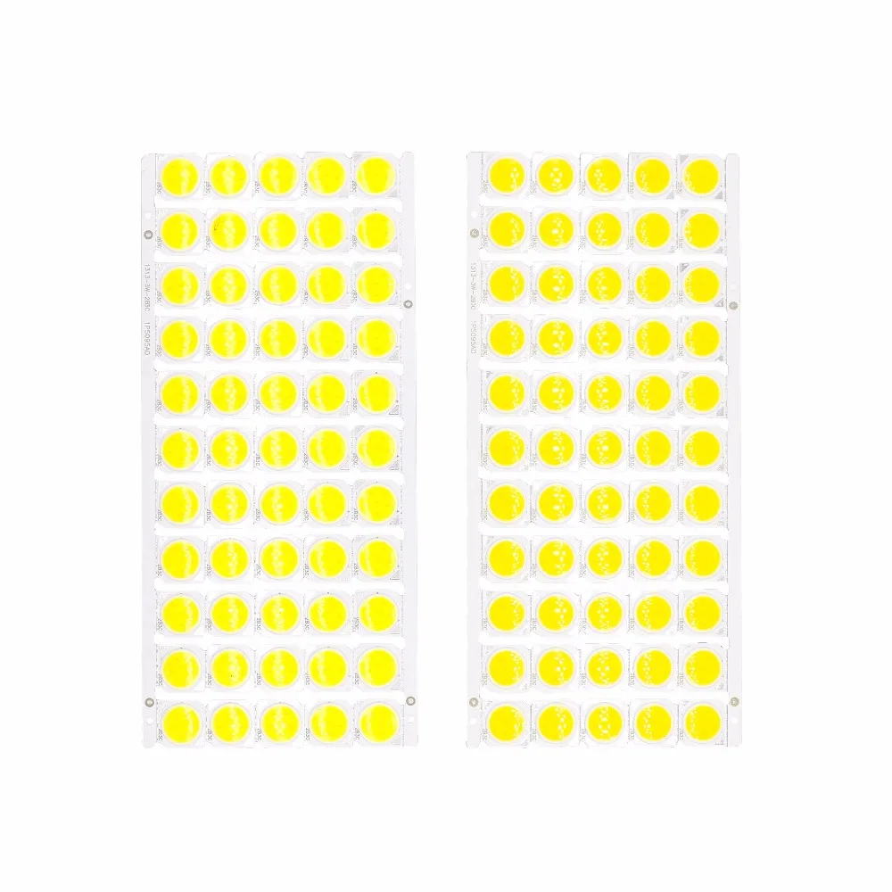 55 шт. в партии 3 Вт 5 7 10 светодиодная лампочка COB на плате 13*13 мм мощный светодиодный