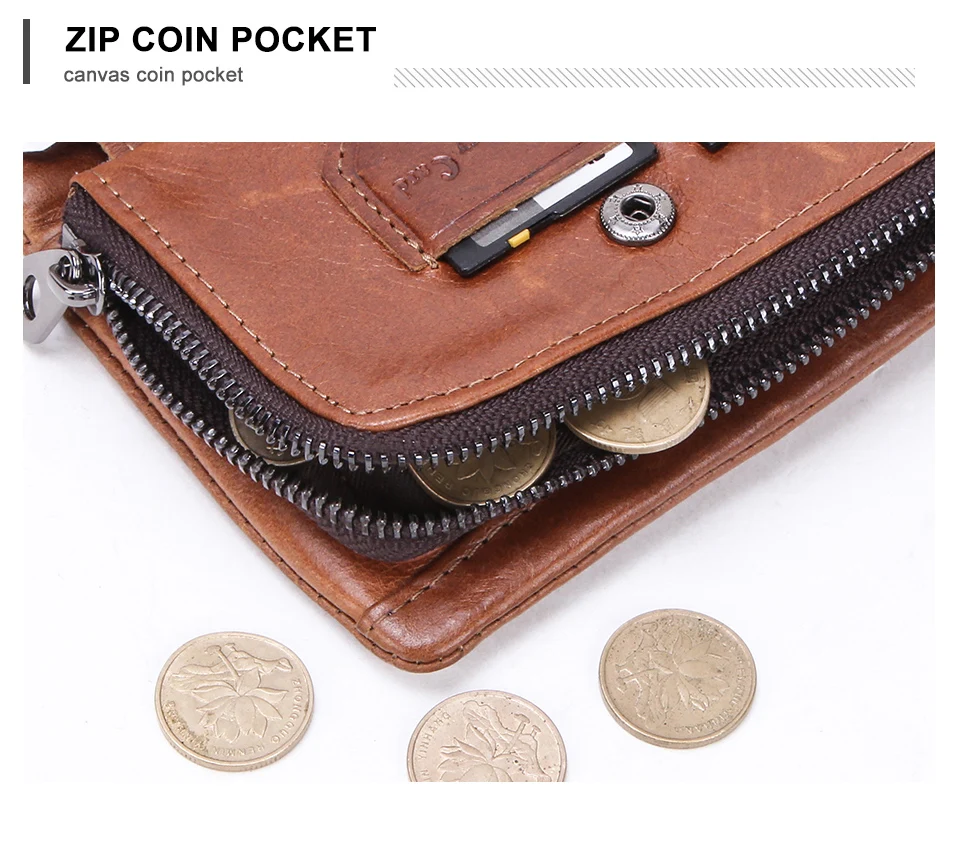 CONTACT'S Мужской высококачественный бумажник из натуральной кожи, в винтажном стиле с отделениями для карт и денег мужские короткие кошельки