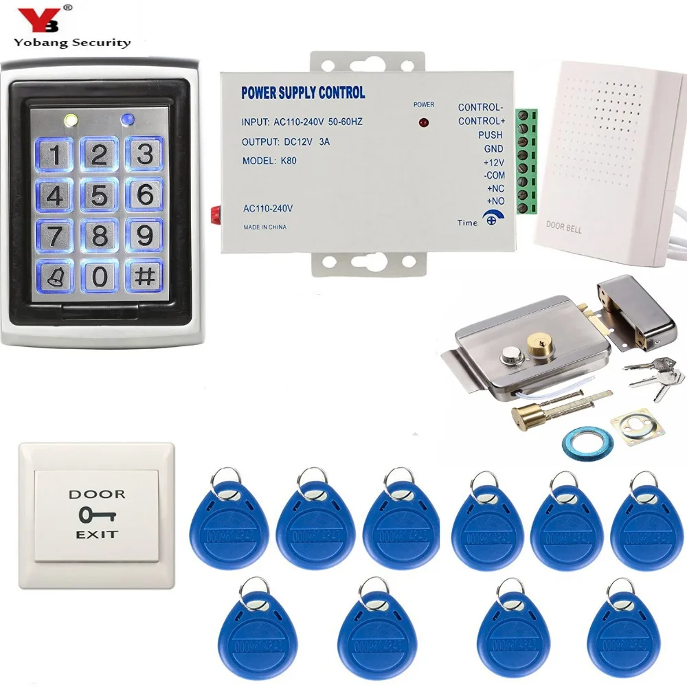 Yobang безопасность RFID металлическая клавиатура контроля доступа Бесконтактный