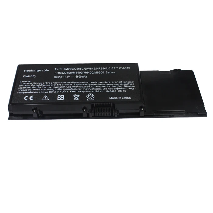 

11.1V 6600mAH new laptop battery For Dell Precision M2400 M4400 M6400 M6500 312-0873 8M039 C565C DW842 KR854