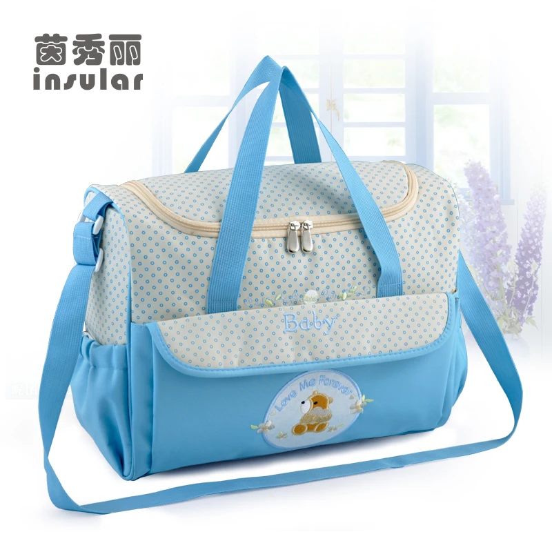Nuevo Bebé-Azul Mamá MochilaBebé Bolsa De PañAles Nuevo Bebé-Azul Mamá MochilaBebé Bolsa De PañAles