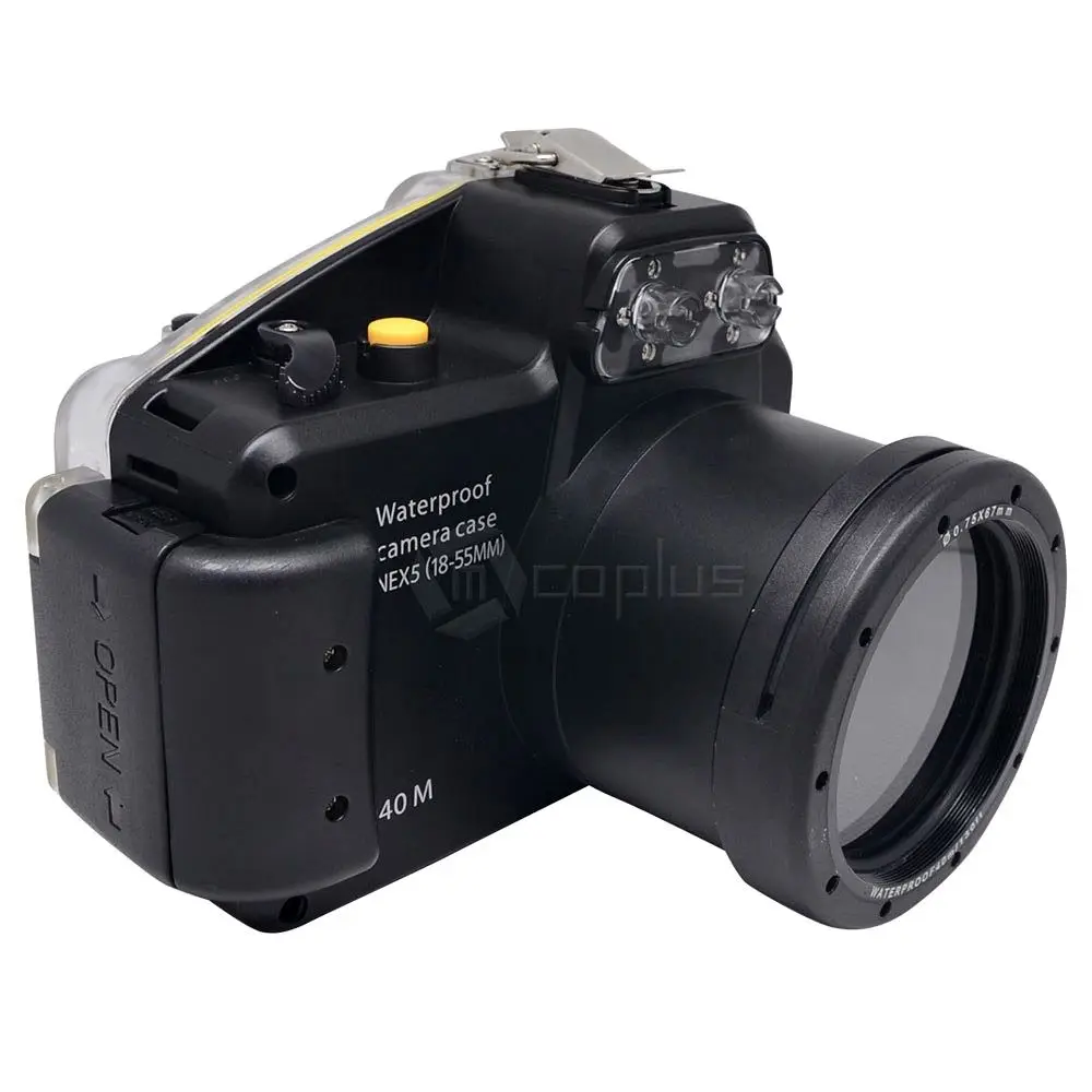 

Waterproof Underwater Housing Camera bag Case for Sony Alpha NEX-5 NEX5 18-55mm Lens