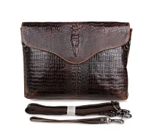 Promotion fashion two use real genuine leather crocodile men messenger bags cowhide men’s clutch bag men travel bags #VP-J7267