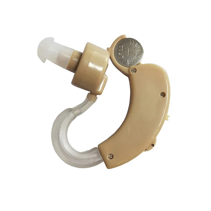 Дешевые слуховых Высокое качество за ухо Объем Регулируемая усилитель звука Слуховые аппараты Ухо Уход