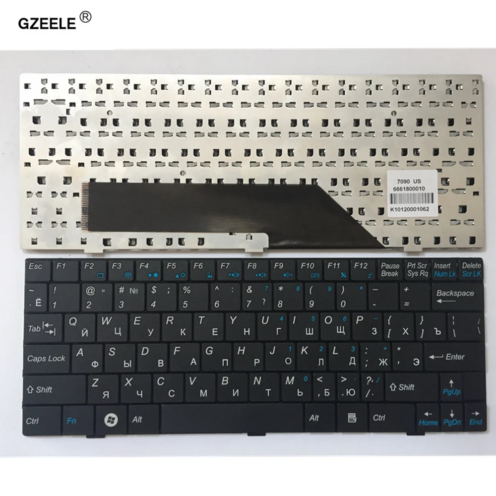 Gzeele Tastiera Russa Per Medion Akoya Netbook E1210 E1212 S1210 S1211 Md 97160 96912 Md96912 Md97160 Nero S1N-1Ech251-Sa0 Ru