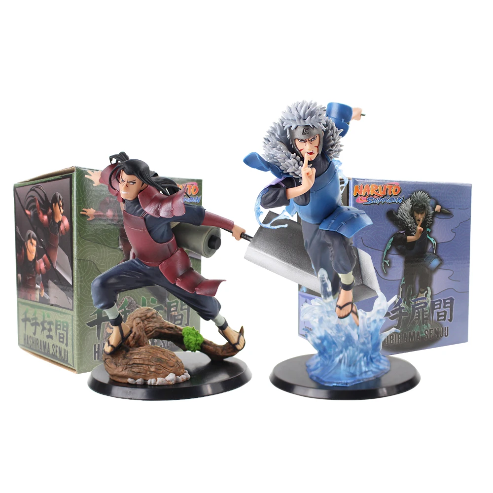 Наруто Shippuden Hokage Senju Hashirama/Tobirama ПВХ фигурка игрушки Коллекционная модель|Игровые