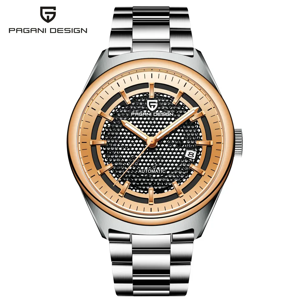 

PAGANI DESIGN Men Mechanical Watches Automatic Auto Date Mens Watches Self-winding Stainless Steel Wristwatches Relogio Masculin