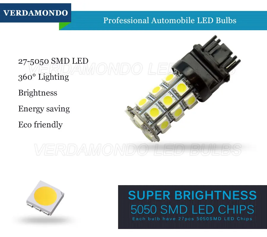 Автомобильная светодиодный ная лампа BA15S 1156 BA15D 1157 T20 7440 7443 T25 3156 27SMD 3157