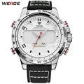 Original Marke WEIDE Mann Mode Armee Sport Uhr Männer LED Digital Quarz Uhr Nylon Strap Wasserdicht Armbanduhren Relogios auf