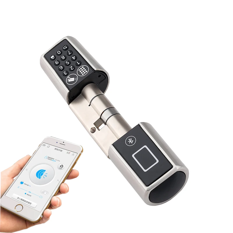 2018 L5PC+B Smart Home Code Door Lock Cylinder Bluetooth Electronic