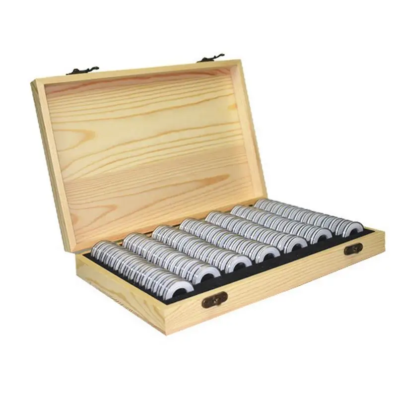 

100 Commemorative Coin Protection Boxes Coin Collection Coin Storage Box For 18/21/25/27/30mm Universal