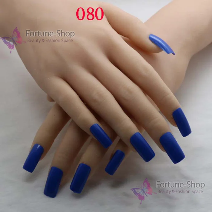 Tkgoes 20pcs Set Fake Nails False Acrylic Nail Tips Plastic Long Tkgoes 20pcs Set Fake Nails False Acrylic Nail Tips Plastic Long Style Half Cover French Art With Double Side 080 In From Beauty