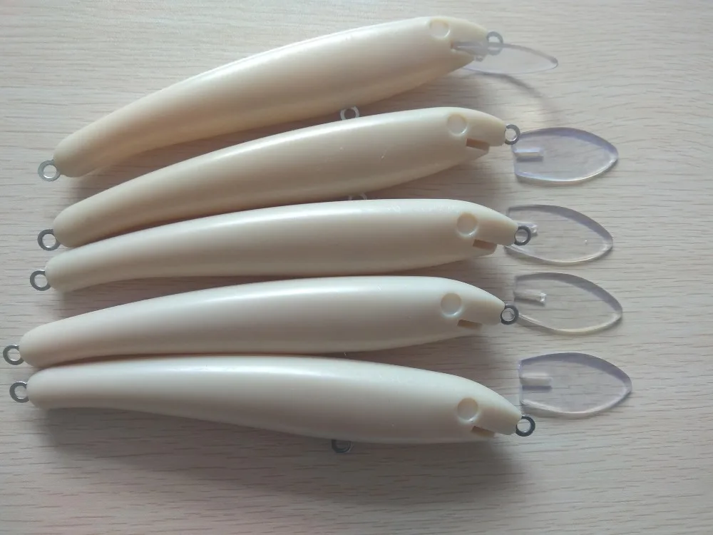 

5pcs Unpainted Fishing Lure Body Minnow Hardbaits Fishing Wobbler Artificial baits 210mm 39g Blank lures ZBTWTWN