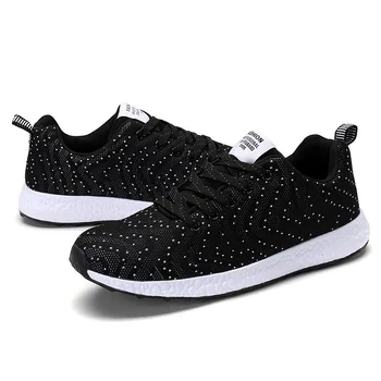 

New Breathable Black Mens Women sneakers Couples Sport Running Shoes Outdoor shoes for men and women Athletic Sneaker girls boys
