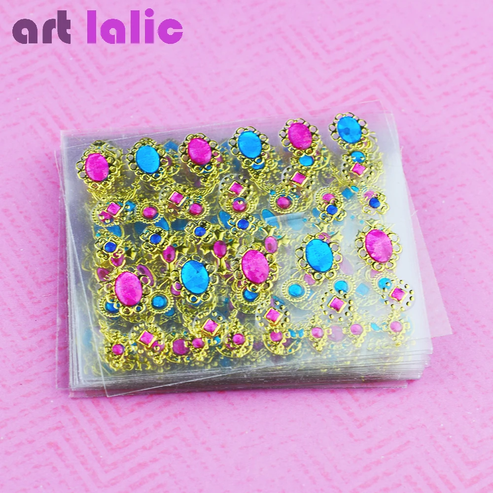  24 Pcs/Lot Beauty 3D Bronzing Cross Designs Nail Art Stickers Manicure Stamping Decals DIY Decorati