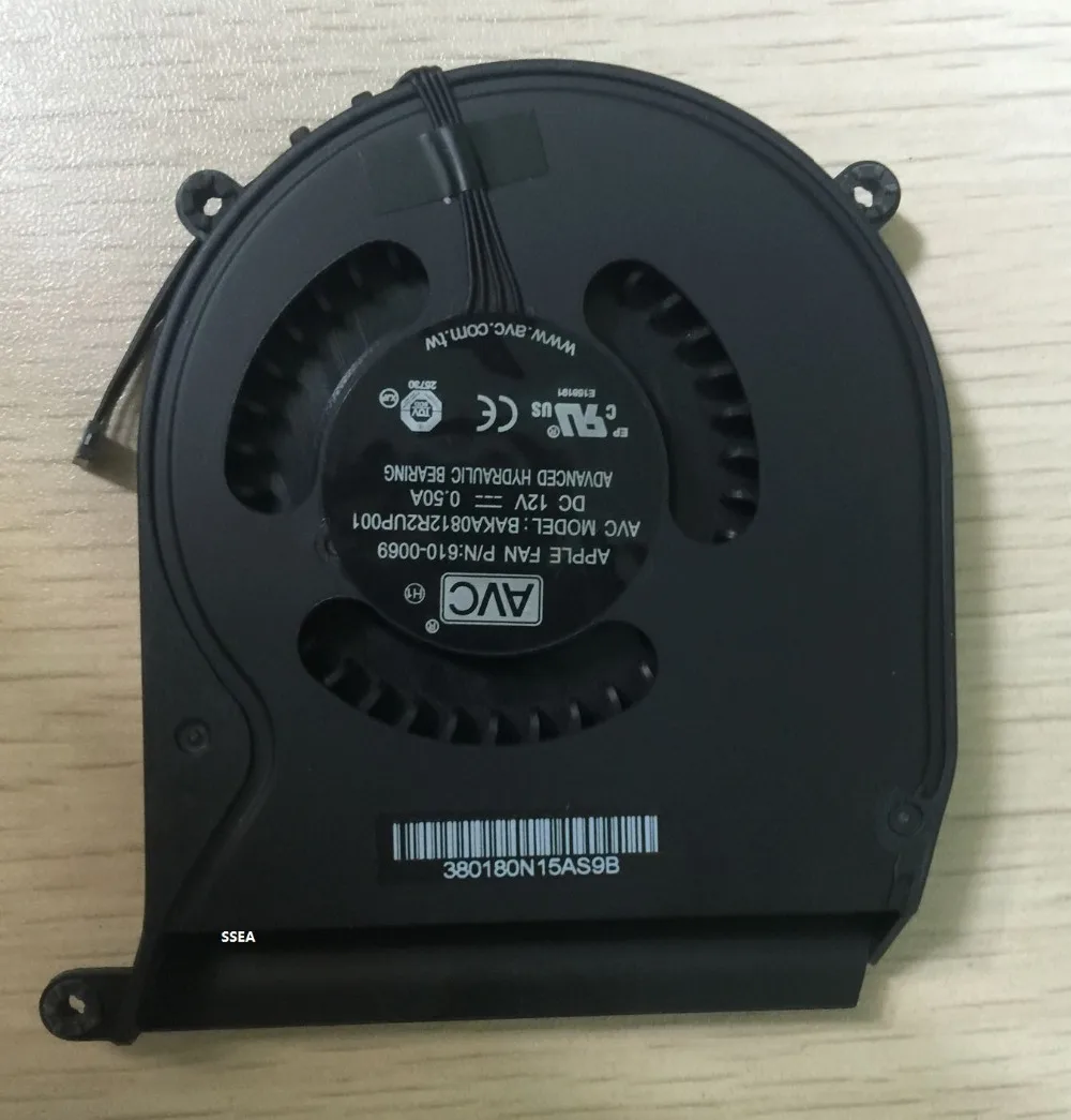 Ssea الأصلي new laptop cpu fan تبريد ل ماك ميني a1347 2010 2011 922-9953 610-0056 610-0164 610-0069