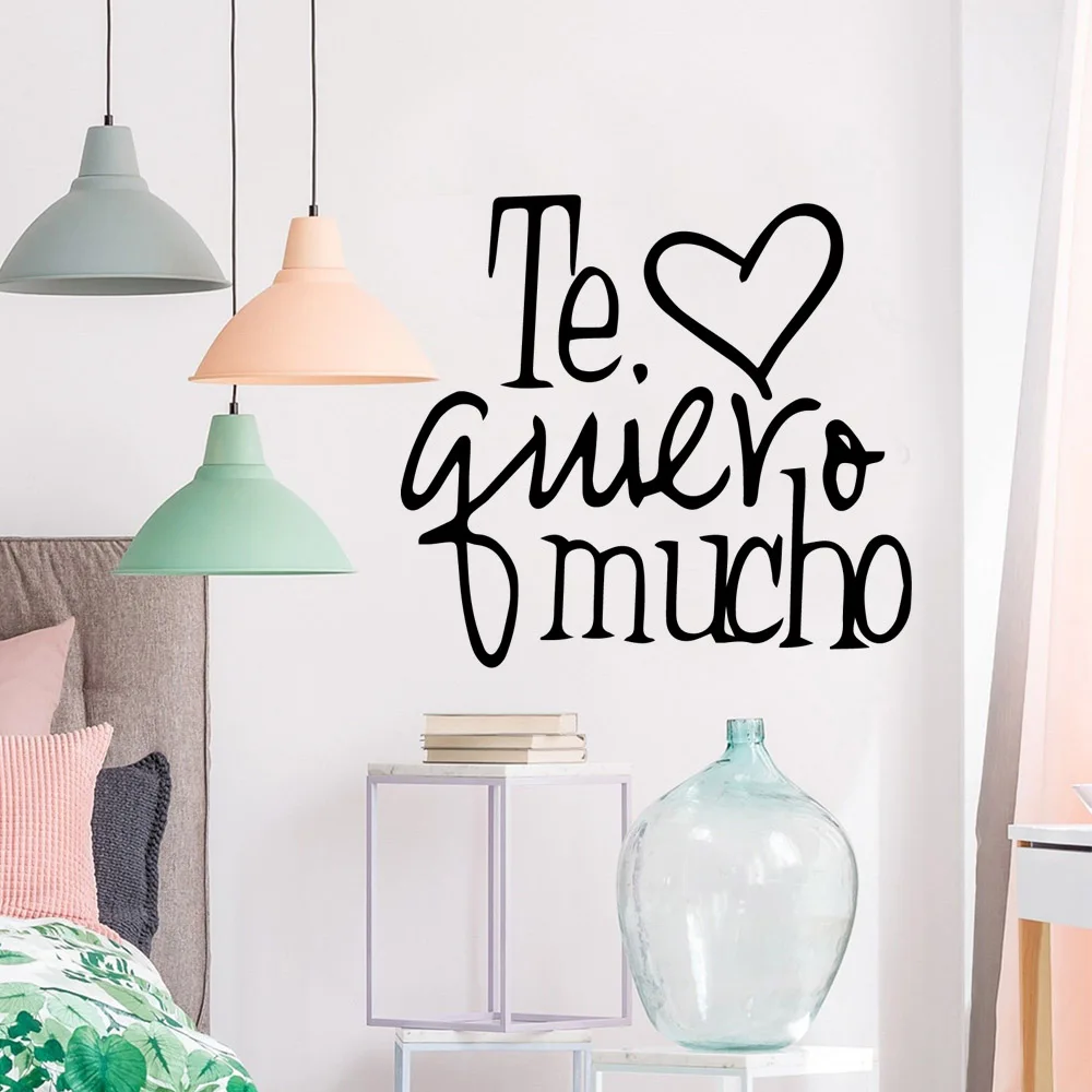 

Diy spanish quotes Cartoon Wall Decals Pvc Mural Art Diy Poster For Baby Kids Rooms Decor Wall Decoration Murals