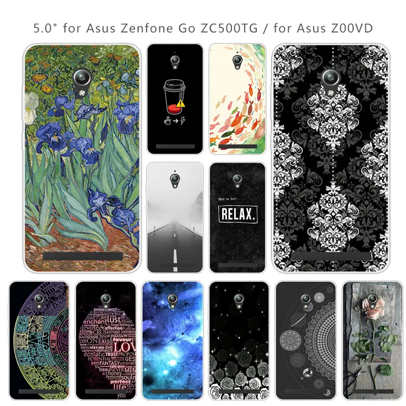 Чехол для телефона Asus Zenfone Go ZC500TG мягкий прозрачный силиконовый чехол из ТПУ с