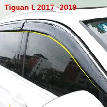 4 шт. козырек на ветровом стекле все окна автомобиля Защита козырек от дождя Крышка для Volkswagen Tiguan L