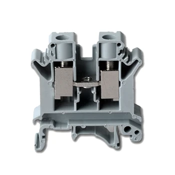

Uk10N Din Rail Terminal Block Screw Clamp Connector, 800V 76a Gray for 20-4 awg, 50 Pcs