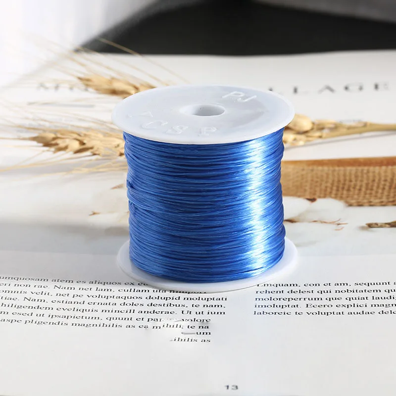 Aiovlo 60 м/лот, крепкий кристалл, эластичная линия для бисероплетения, шнур, нить, сделай сам, ожерелье, браслет, аксессуары для изготовления ювелирных изделий - Цвет: Blue