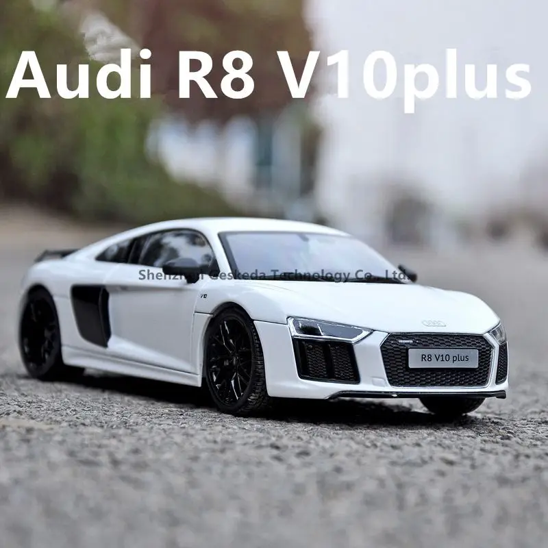 Ретро модель автомобиля Maisto 1:18 Audi R8 из сплава Классическая украшение для