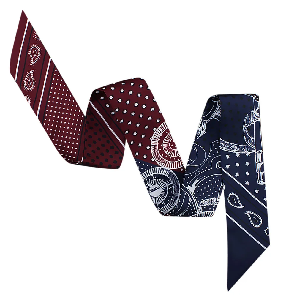 Fashion Ladies Ribbon Tied Handle Small Ribbon Scarf Women Hair Bags Handle Decoration Tie Multifunction Scarf bufanda mujer A9